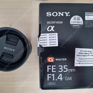 소니 FE 35mm F1.4 GM 렌즈 판매합니다