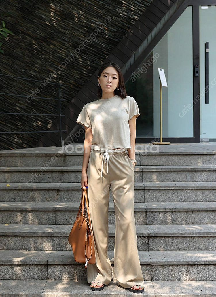 몽또또 standard string wide pants...--0