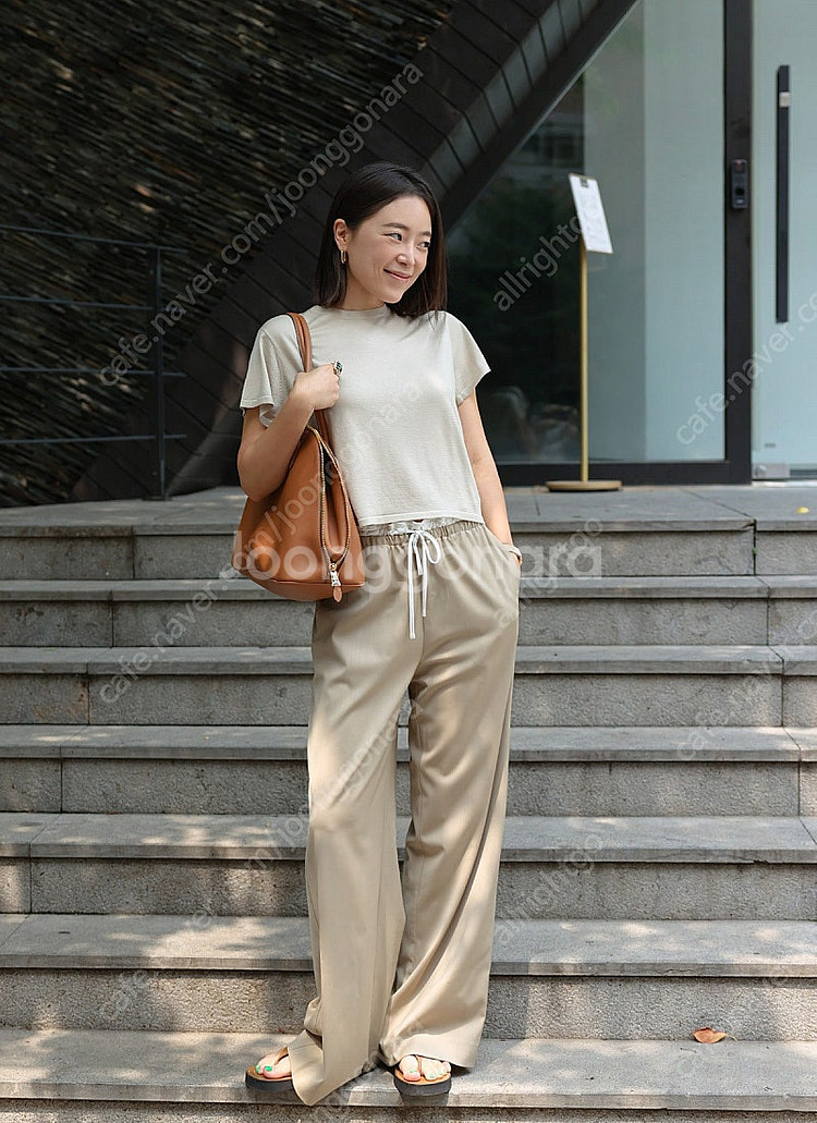 몽또또 standard string wide pants...--1