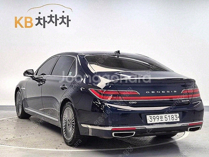 제네시스 G90 중고 제네시스 중고 가격 파란색 202...--3
