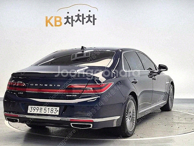 제네시스 G90 중고 제네시스 중고 가격 파란색 202...--4