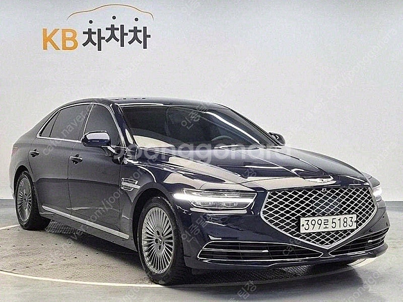 제네시스 G90 중고 제네시스 중고 가격 파란색 202...--5