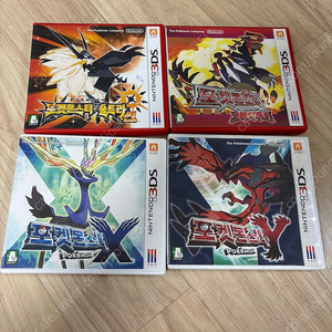 닌텐도 3ds 포켓몬 게임팩 (울트라썬, 오메가루비, x, y)