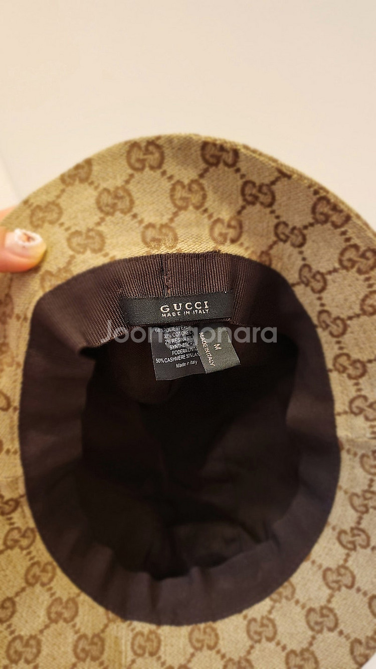 구찌 GG 캔버스 자가드 버킷햇 M(정품)--5