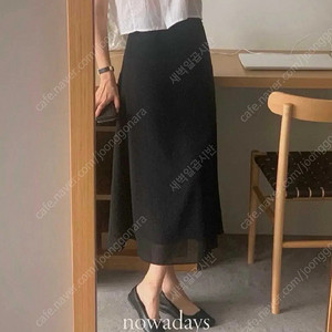 리터 퍼퓸스커트 블랙