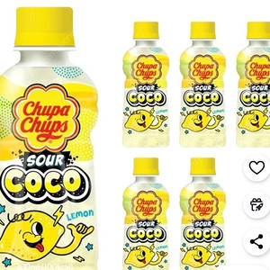 (미개봉새상품)추파춥스 사우어코코 240ml 레몬 24개(택포)