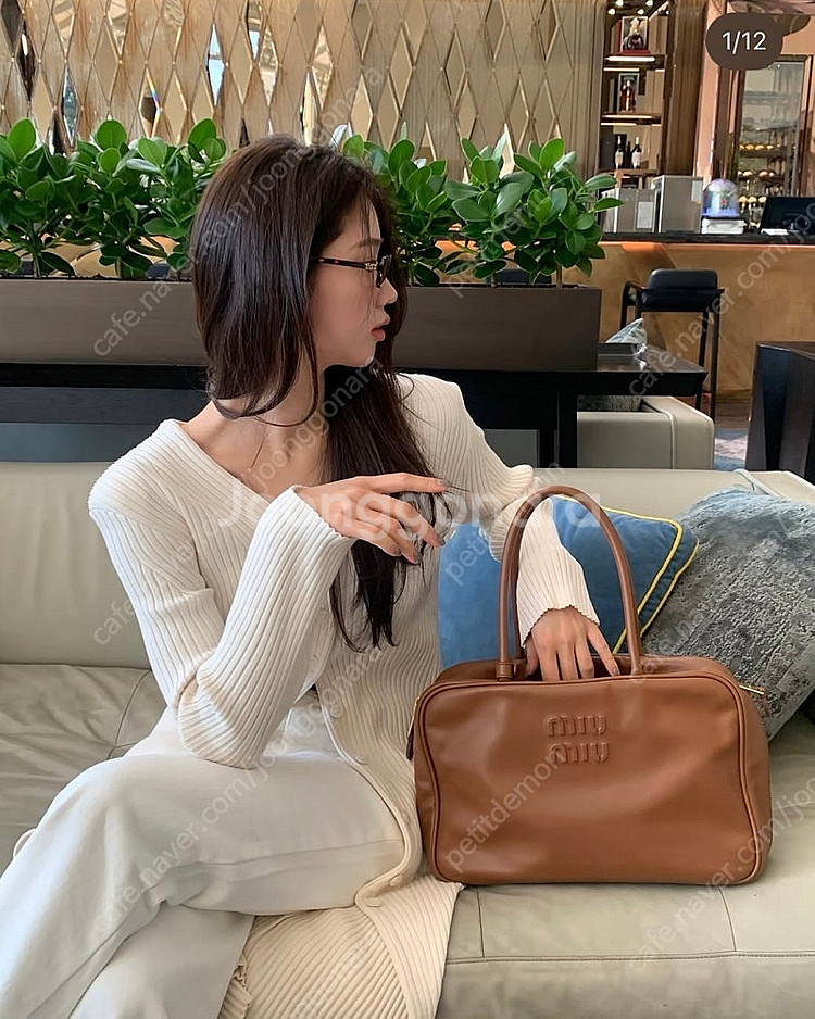 미우미우 보백 꼬냑 라지 5bb117--7