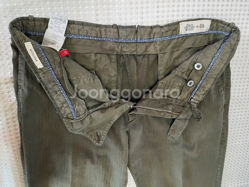 GTA 지티아 네이비 플란넬울 슬렉스 / 그린 치노팬츠...--4