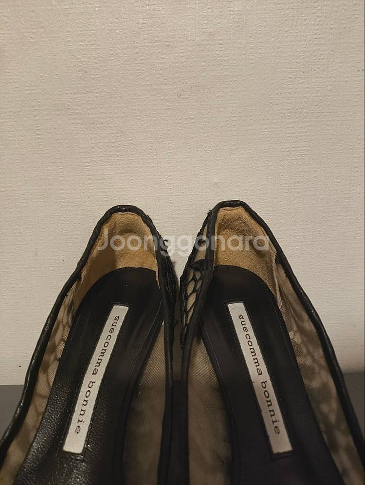 255~260mm 40 슈콤마보니 레이스 구두 힐--3