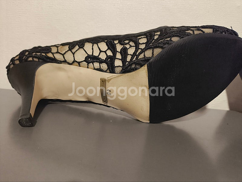255~260mm 40 슈콤마보니 레이스 구두 힐--6