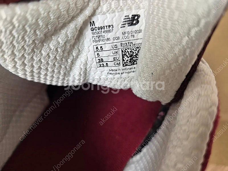[235 새제품] 뉴발란스 990 v3 스칼렛 GC99...--4