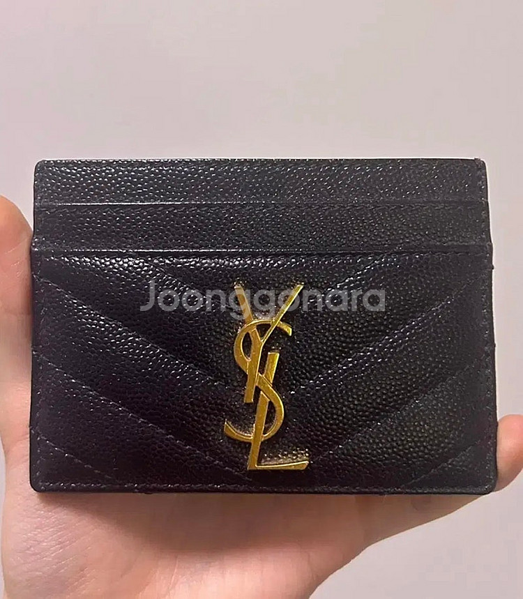 입생로랑 카드지갑 금장 판매합니당--0