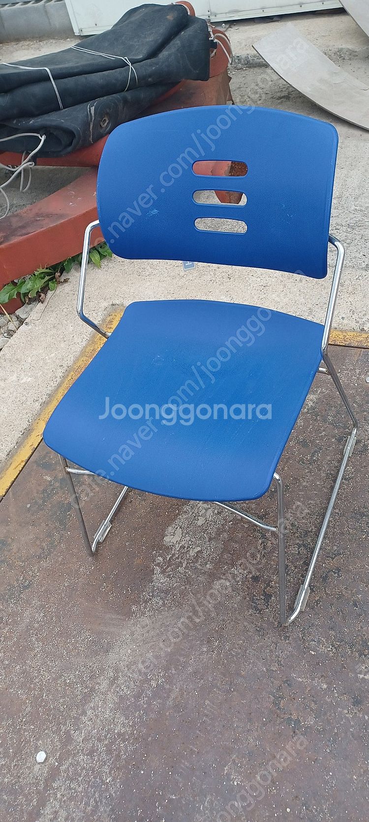 야외의자 의자 중고 식당 테이블 프라스틱의자 철재 50...--1