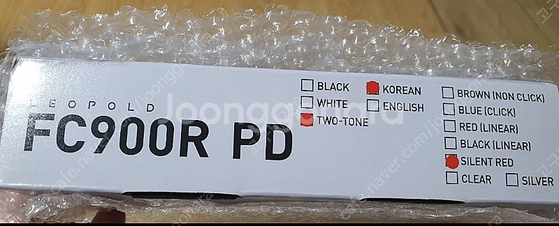 레오폴드 FC900R PD 키보드 새상품 저소음 11만...--2
