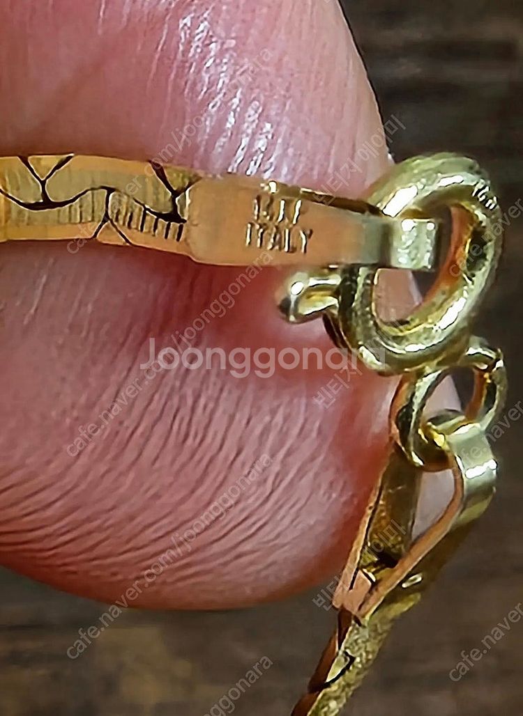 이탈리아 빈티지 14k 화려한 초커목걸이--9