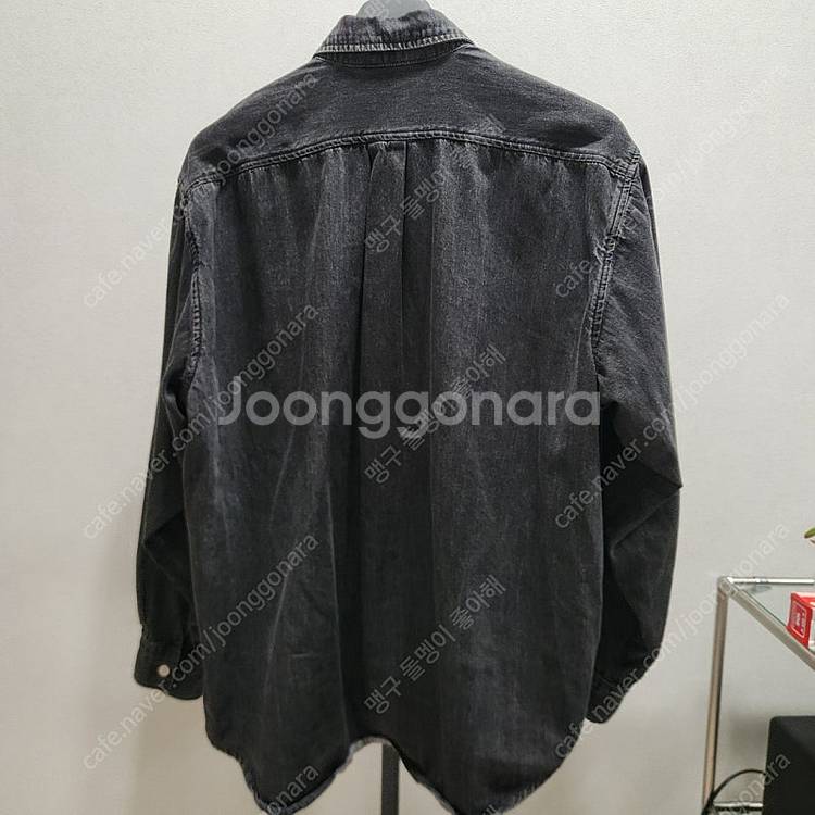 라퍼지스토어 데님 셔츠 흑청--2