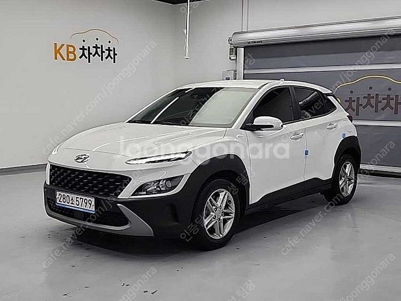 현대 코나 중고 더 뉴 코나 중고자동 흰색 2022년식...--0