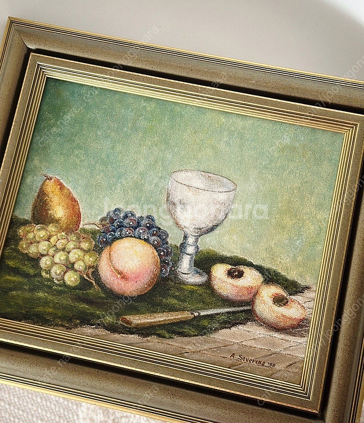독일 빈티지 정물화 유화 엔틱 유화그림--2