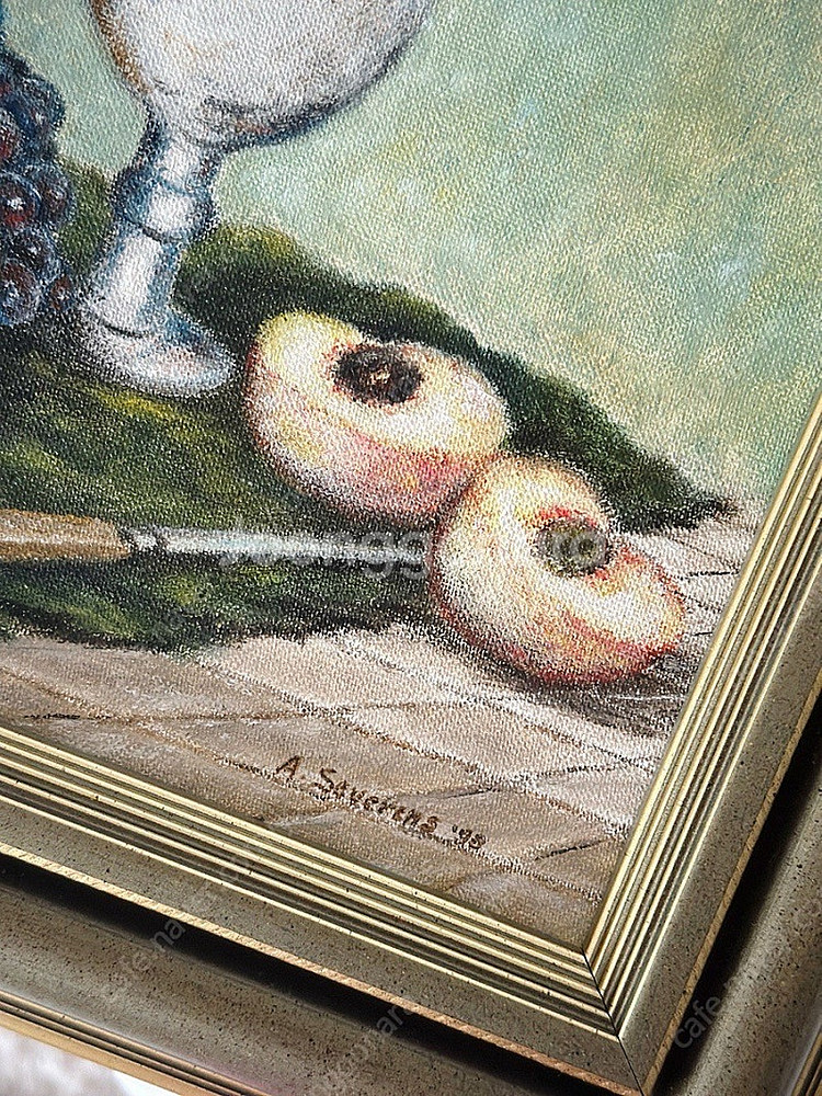 독일 빈티지 정물화 유화 엔틱 유화그림--3