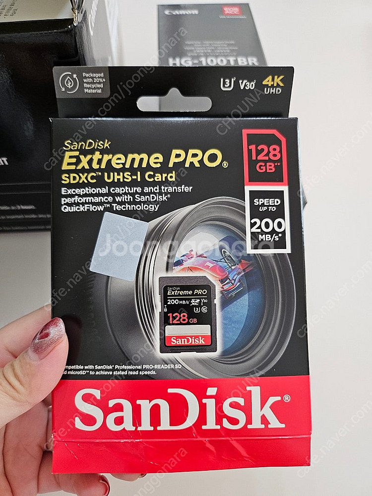 캐논 미러리스 카메라 EOS R50 화이트+삼각대+SD...--4