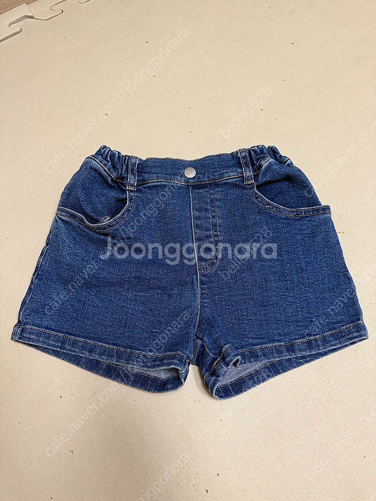 아프리콧 썸머 데님 숏 팬츠--0