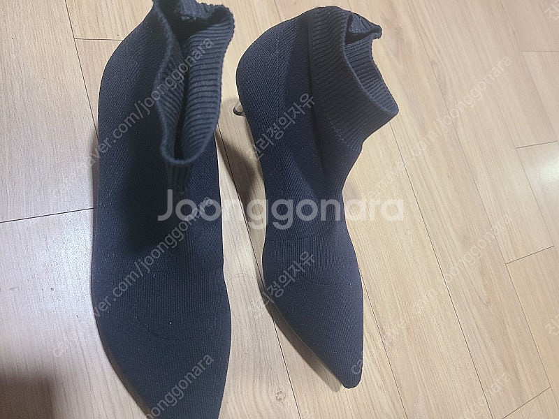 프라다 구두 Black Knit Sock Bootie ...--1