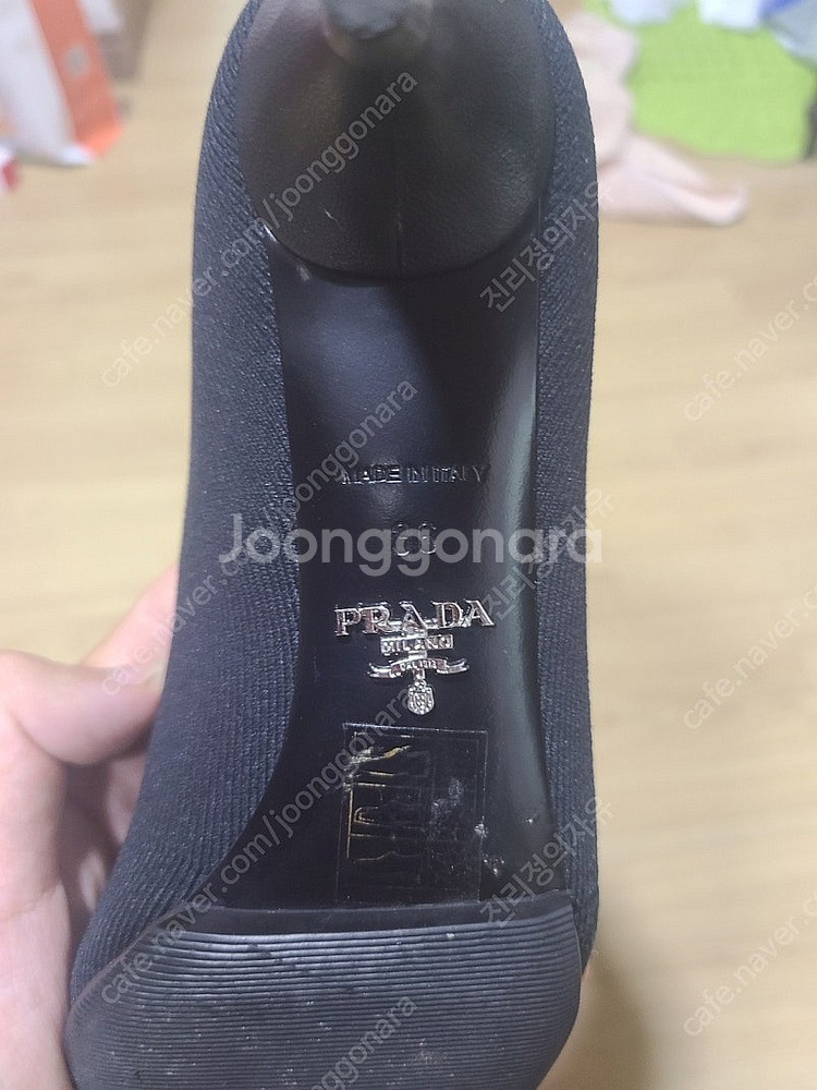 프라다 구두 Black Knit Sock Bootie ...--2