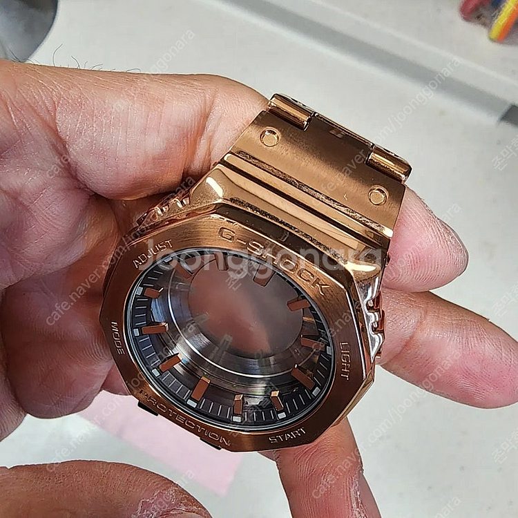 지샥 GM-B2100GD-5ADR 로즈골드 외관 풀파츠...--4