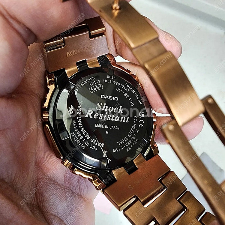 지샥 GM-B2100GD-5ADR 로즈골드 외관 풀파츠...--8