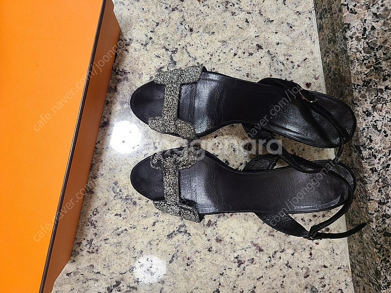 정품 에르메스 힐 7.5~8cm--4