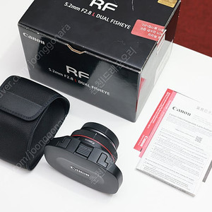 캐논 RF 5.2mm F2.8 L DUAL FISHEYE 팝니다.