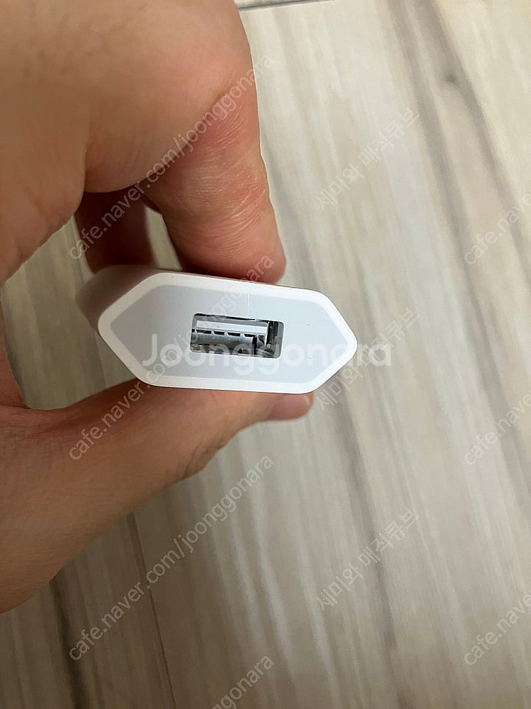 라이트닝 독 5w 애플 정품 충전기 + 충전기 케이블--7