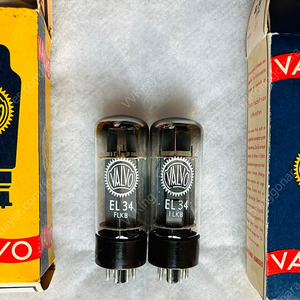 Mullard/Valvo 멀라드 EL34/6CA7. Xf2 O-O. NOS NIB 메치페어 판매