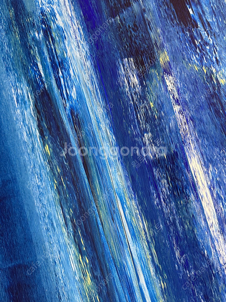 [1m 대형] 블루 캔버스 인테리어 그림 핸드메이드--4