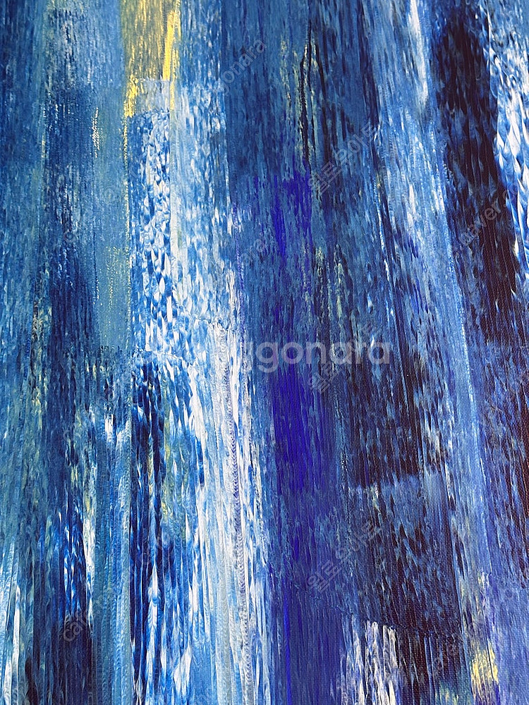 [1m 대형] 블루 캔버스 인테리어 그림 핸드메이드--6