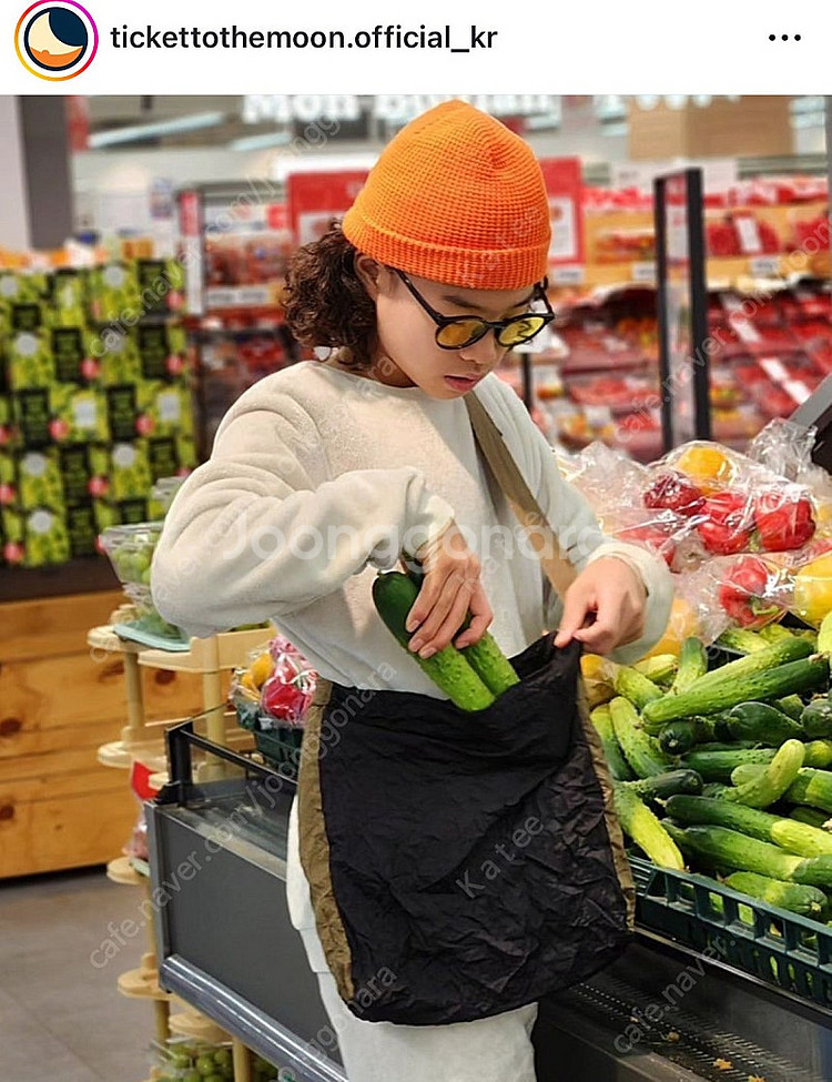 티켓투더문 에코백 M 블랙--1