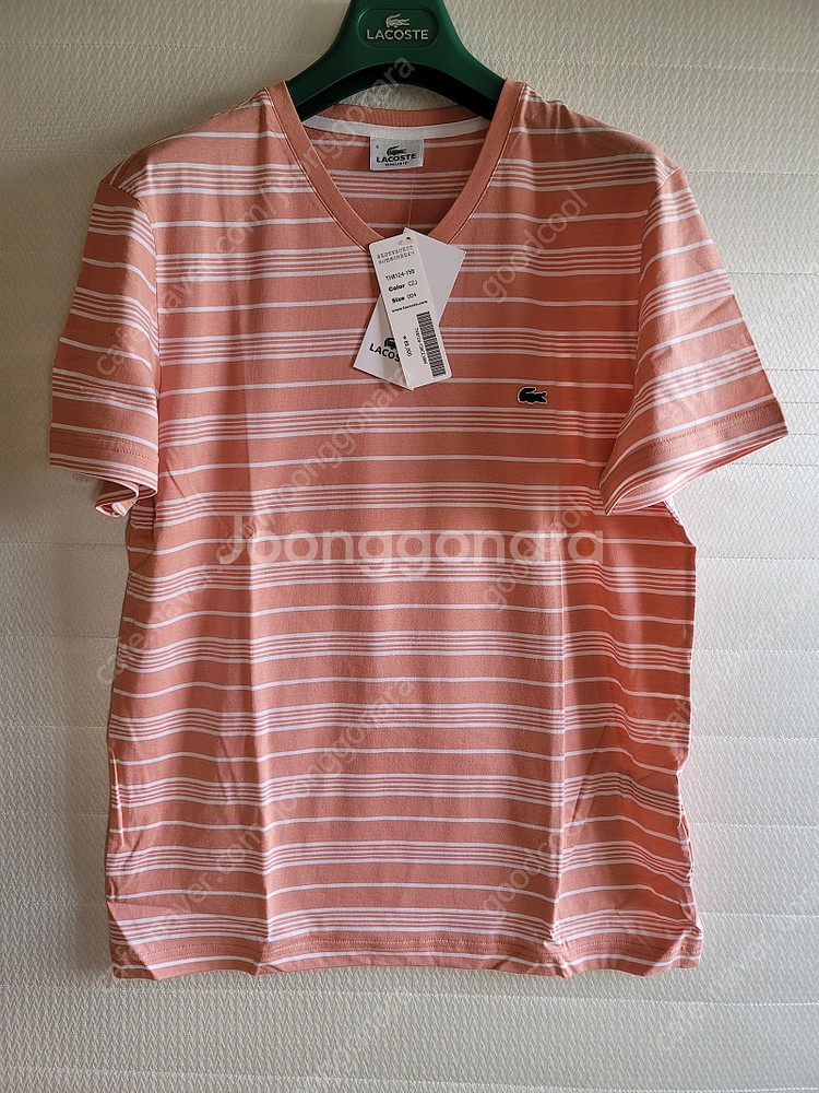 lacoste v-neck t-shirts 반팔--1