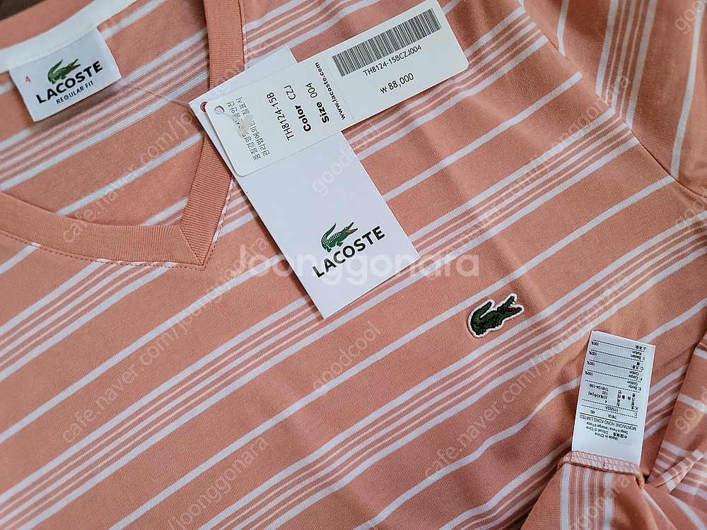 lacoste v-neck t-shirts 반팔--6