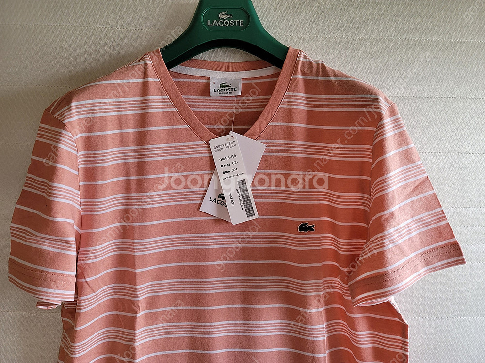 lacoste v-neck t-shirts 반팔--9