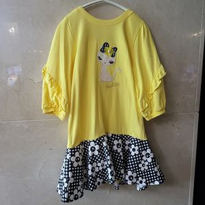 프랜치캣 145 원피스 2벌 헤어밴드 묶음(새옷수준)