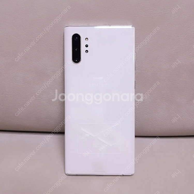 갤럭시 노트10 플러스 256GB 화이트. 테두리, 뒷...--0