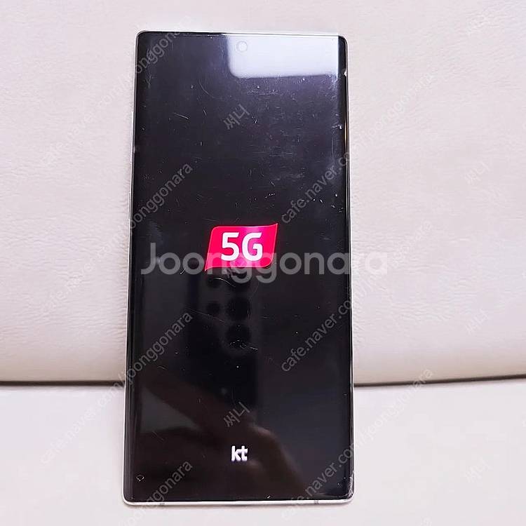 갤럭시 노트10 플러스 256GB 화이트. 테두리, 뒷...--6