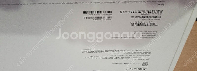 애플 맥북에어 13 2025 m4 a3240 256기가...--1