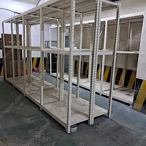 중고 무볼트 중량랙, 스마트랙, 스피드랙, 앵글,선반,진열대 3단 58세트 팝니다.
