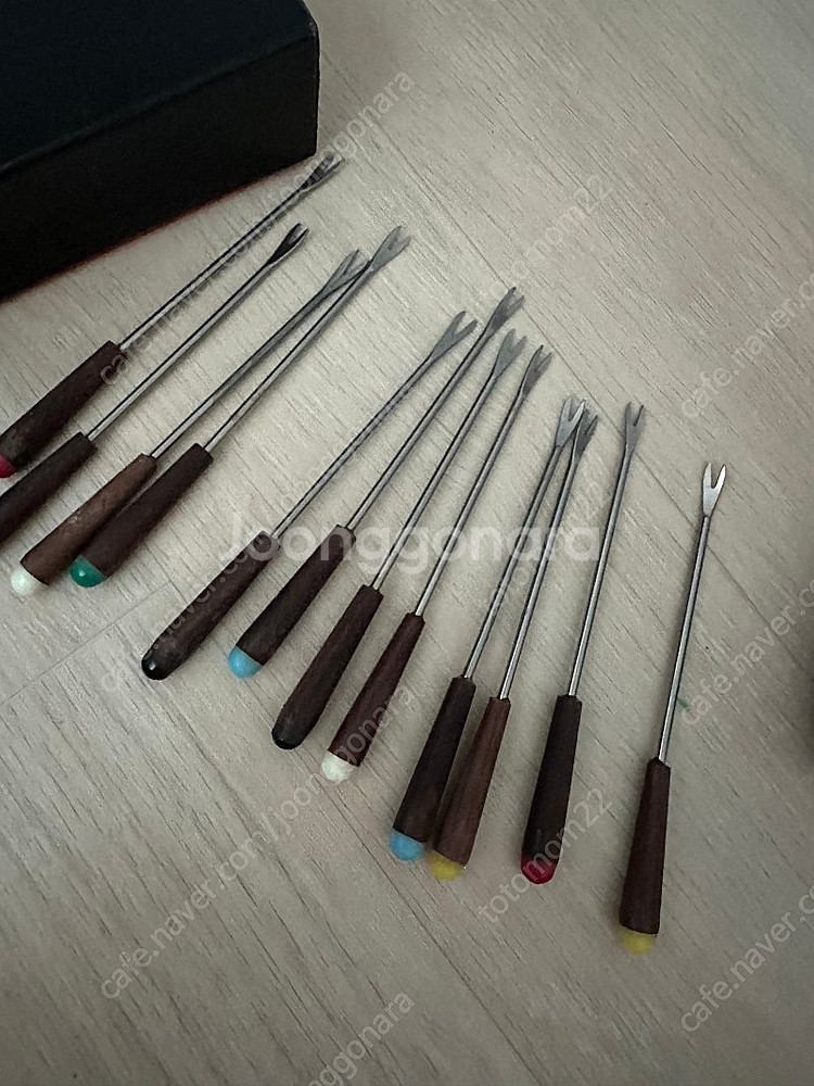 일본 빈티지 과일 포크 12p 세트--3