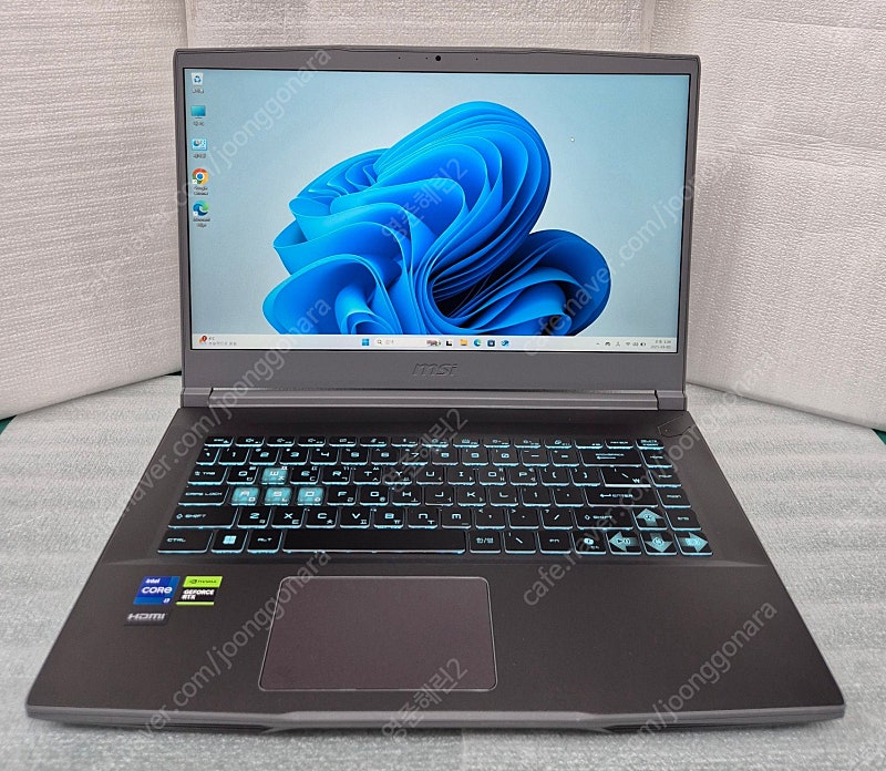 단순개봉 MSI 씬 15 B13VE i7 13세대 RTX4050 15인치 게이밍 노트북 판매합니다.