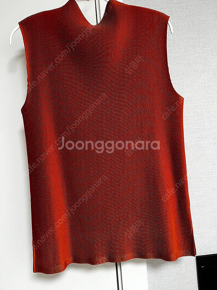 플리츠플리즈 나시 미스트 테라코타--0