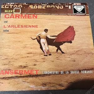 영국 DECCA BIZET 카르멘 ANSERMET 초반 ED1 SXL 2296 LP 레코드판