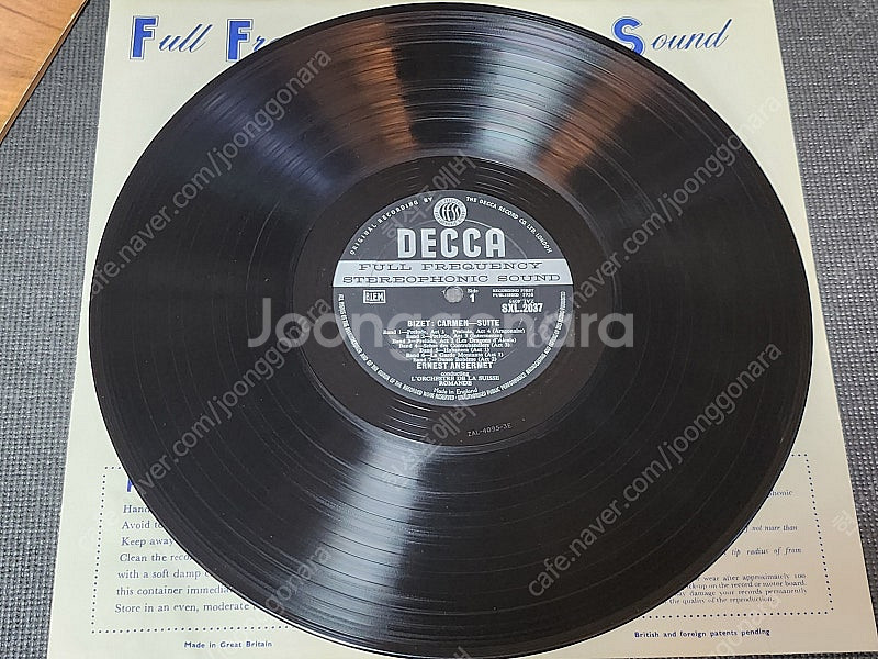 영국 DECCA BIZET 카르멘 ANSERMET 초반...--5