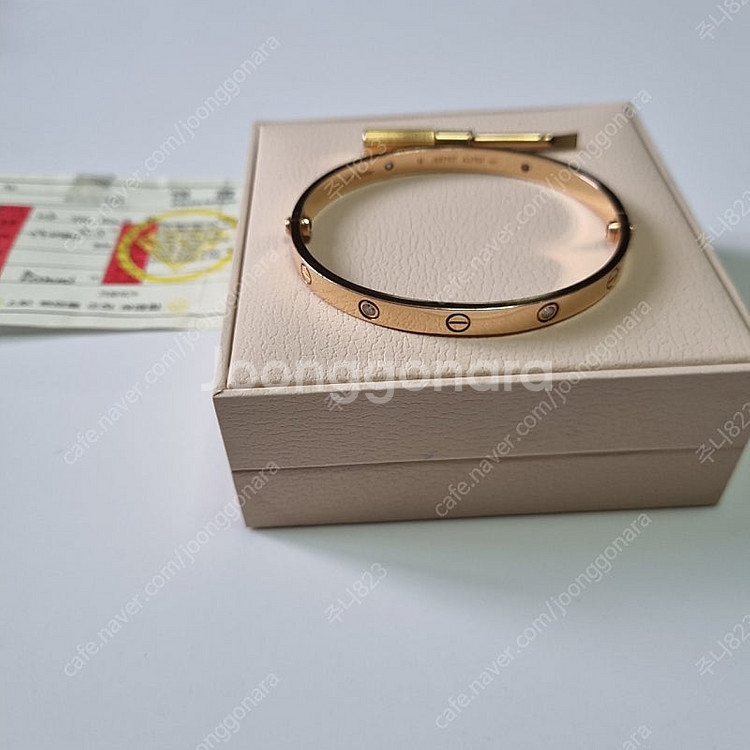 18K 러브팔찌 다이아4p 19호--0